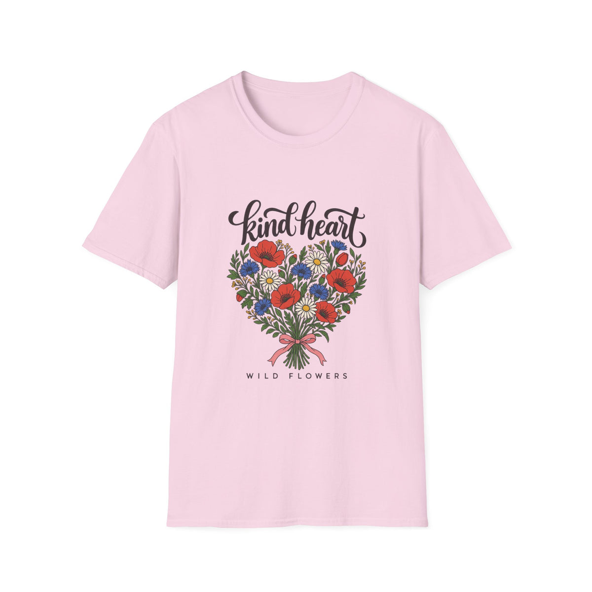 Kind Heart Wildflower Bouquet T-Shirt