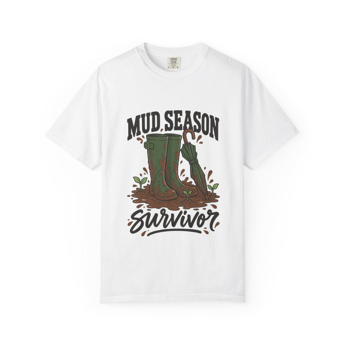 Mud Season Survivor Graphic T-Shirt