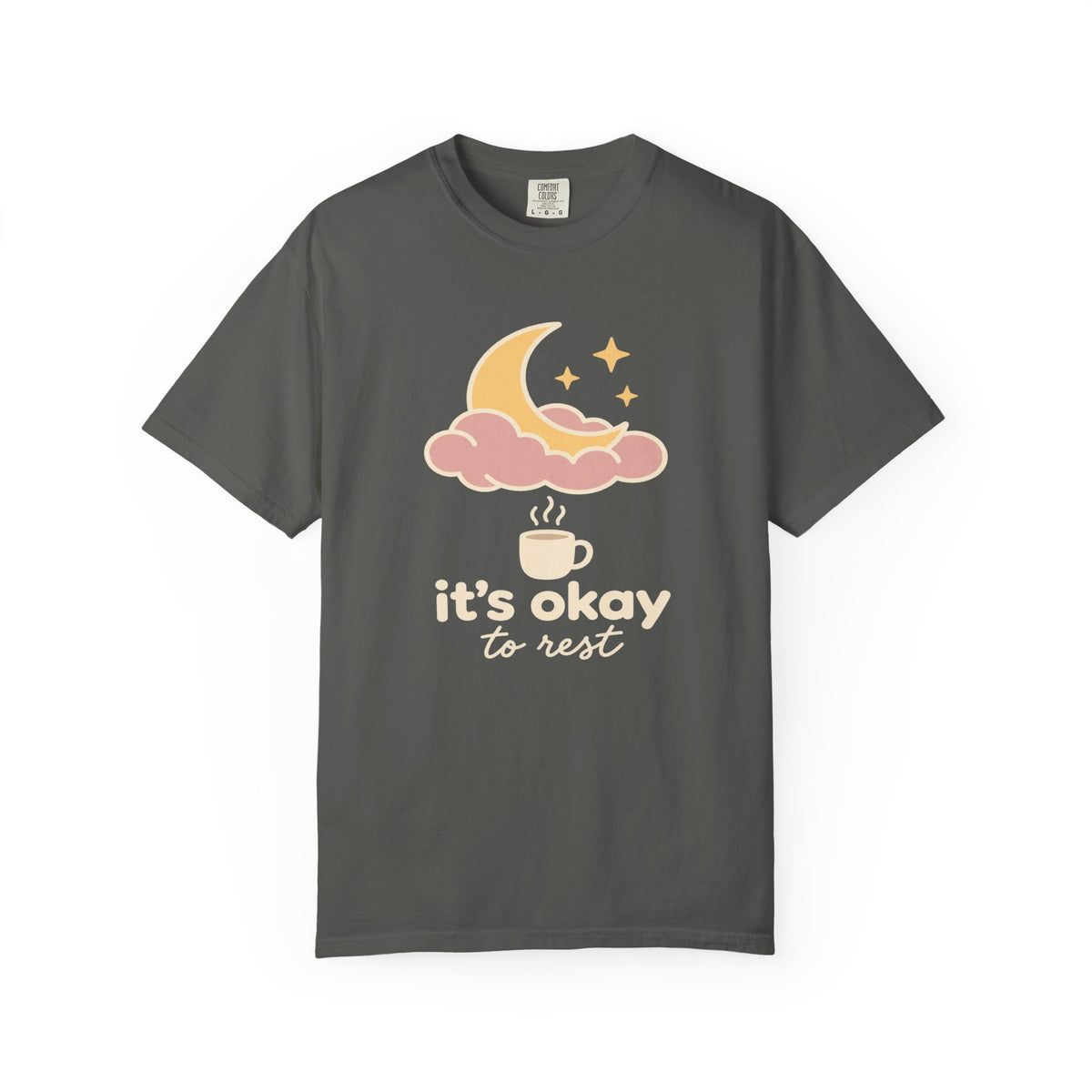It’s Okay to Rest Moon & Coffee T-Shirt