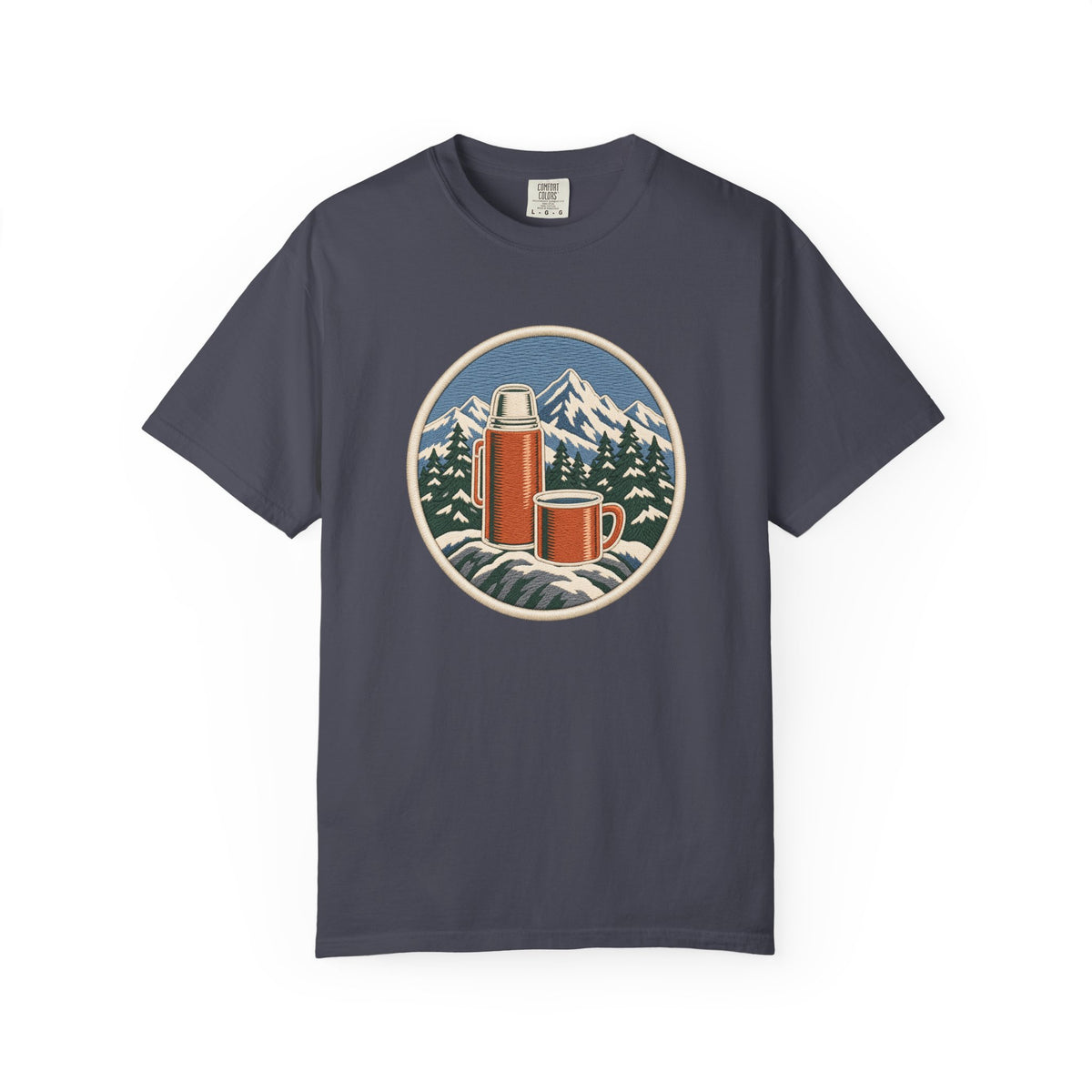 Mountain Camping Thermos and Mug T-Shirt