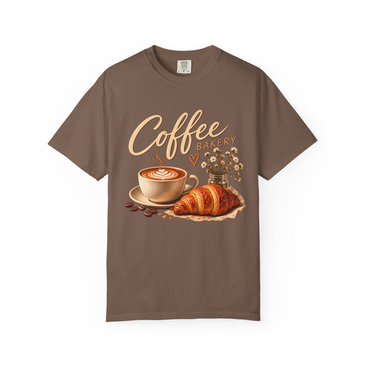Coffee & Croissant Café Vibes T-Shirt