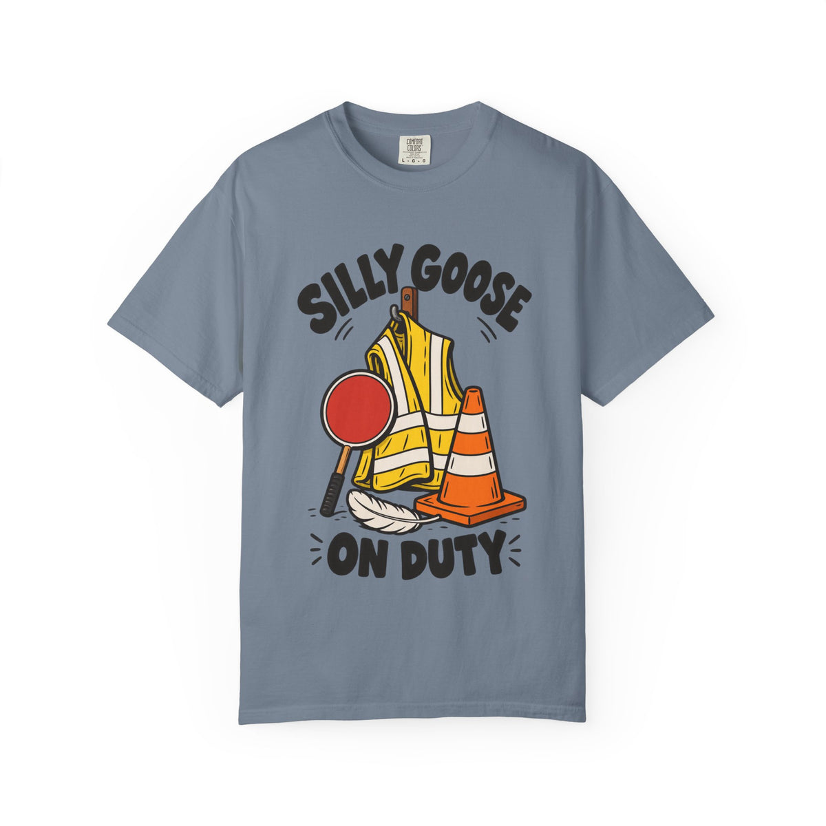 Silly Goose On Duty Construction T-Shirt
