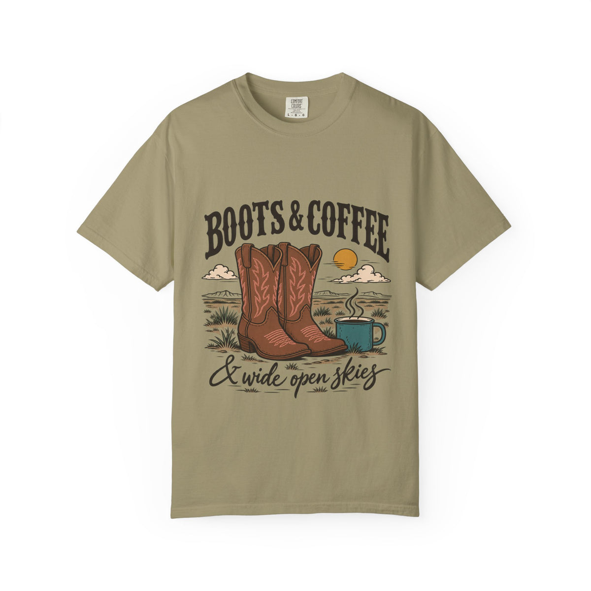 Boots & Coffee Country Western T-Shirt