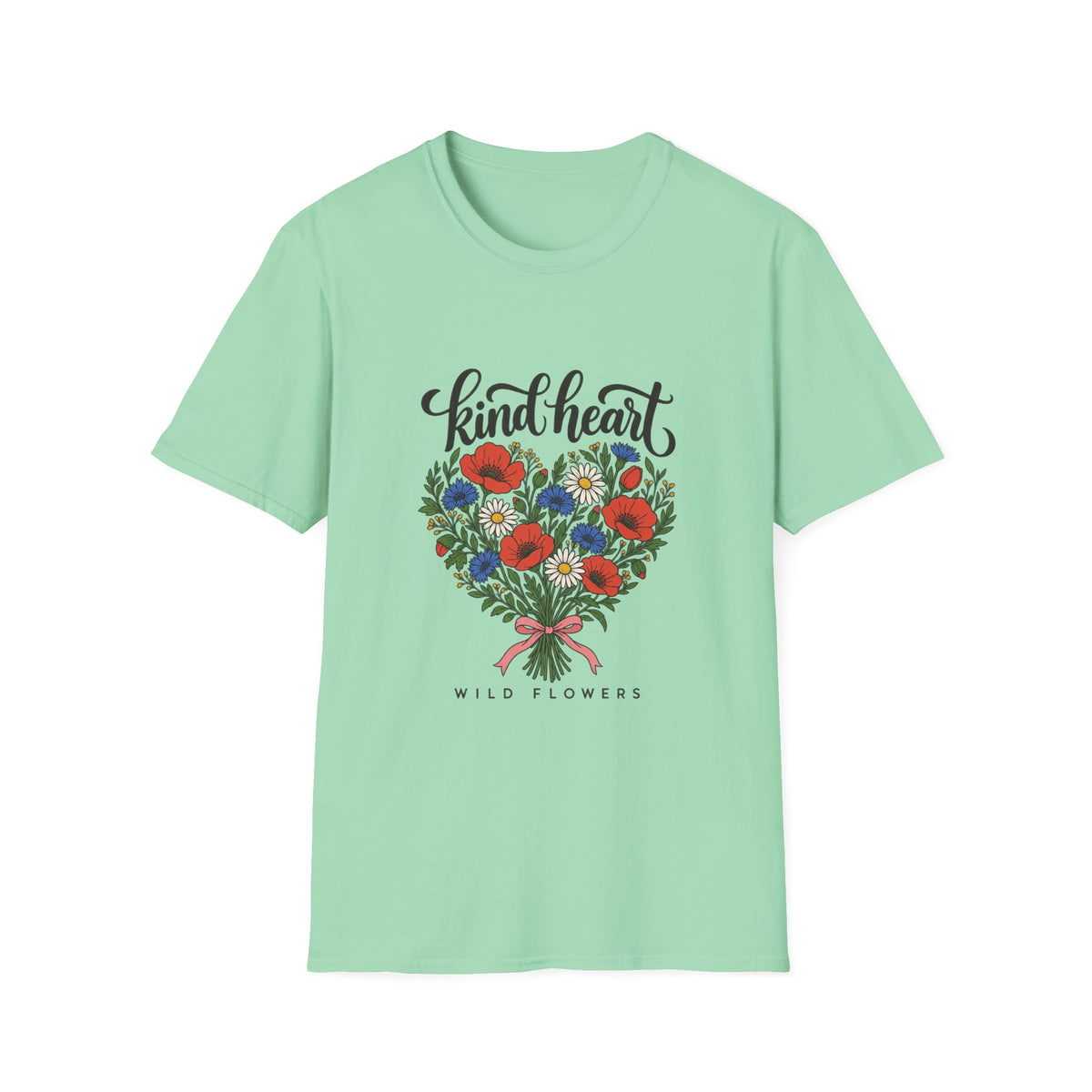 Kind Heart Wildflower Bouquet T-Shirt