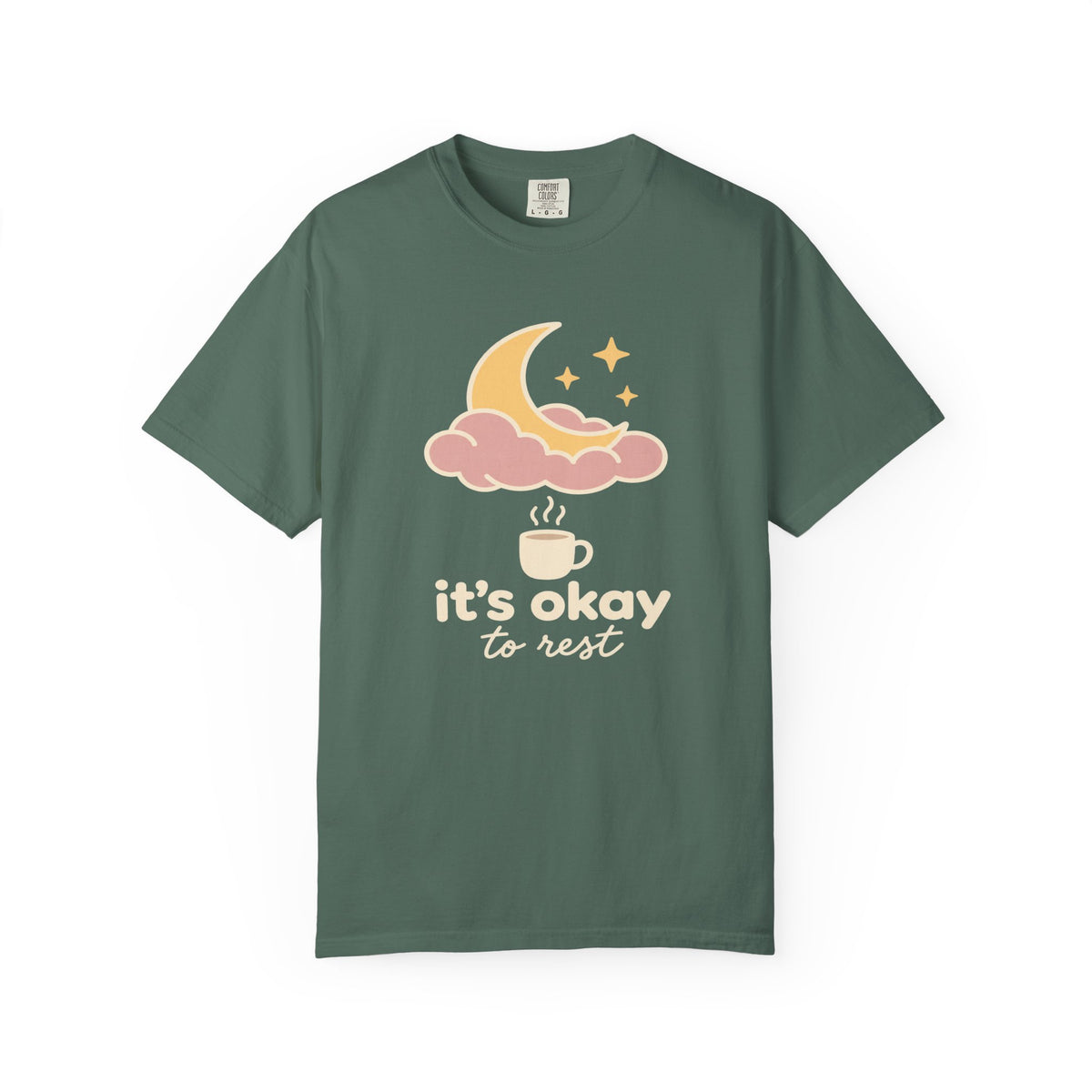 It’s Okay to Rest Moon & Coffee T-Shirt