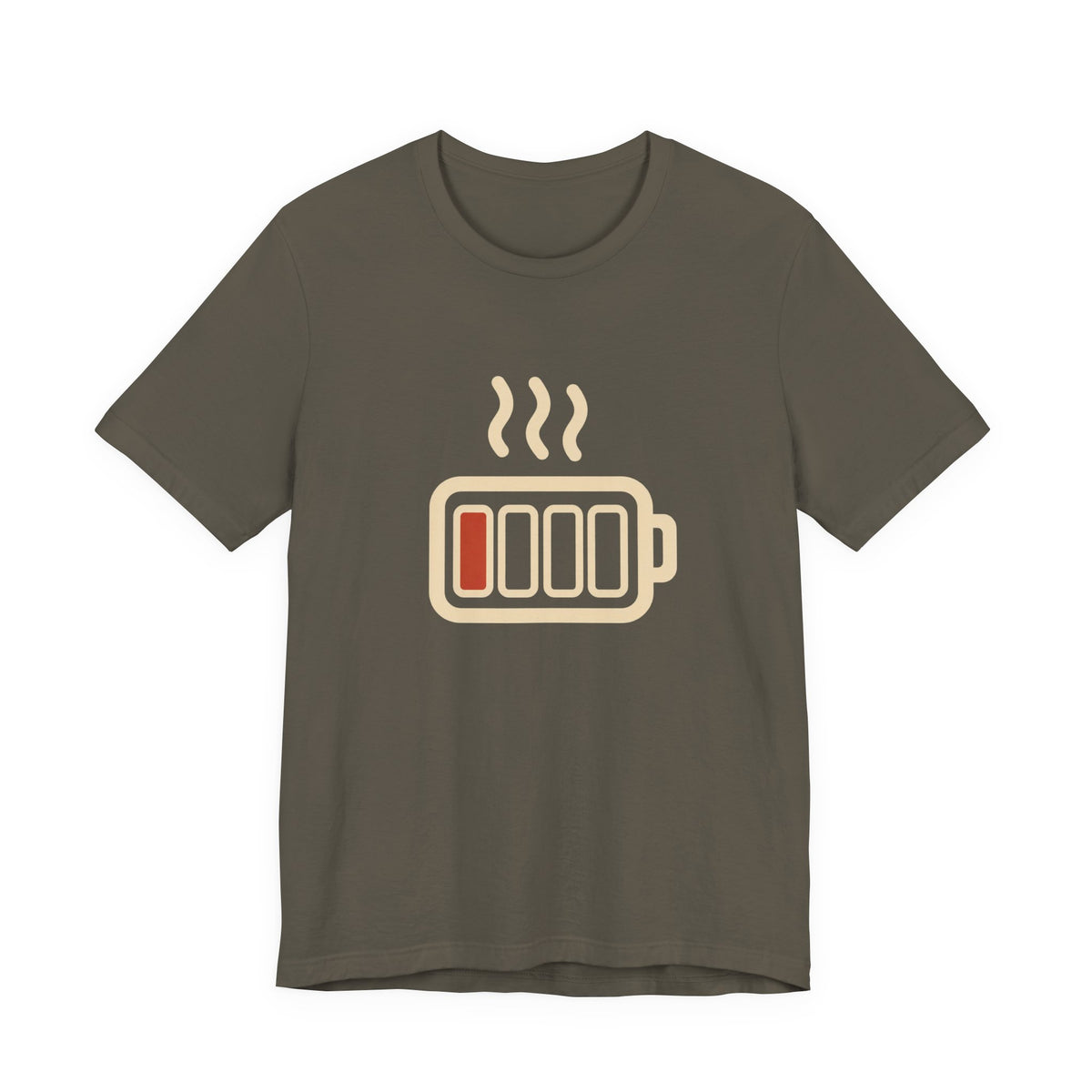Steaming Battery Icon Graphic T-Shirt