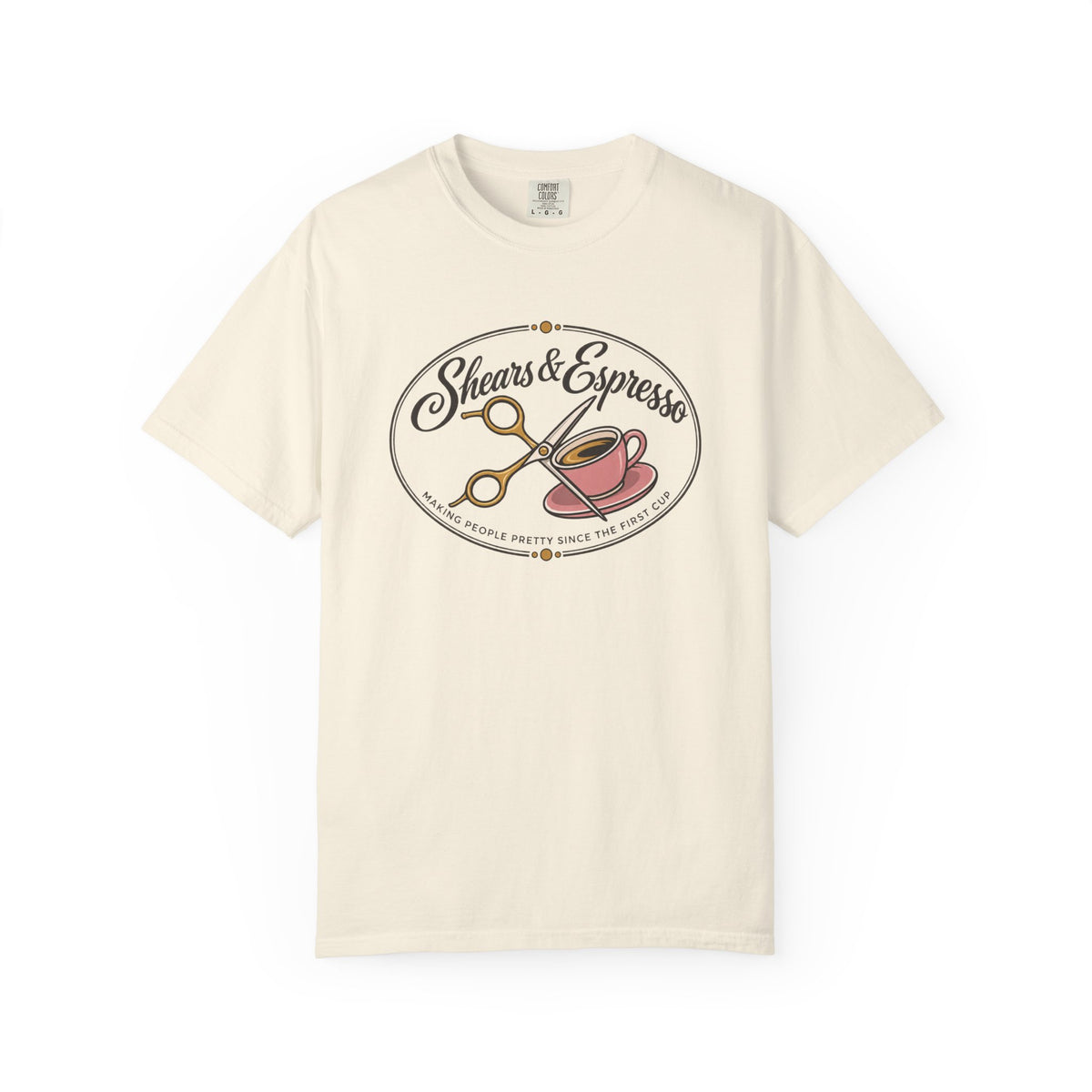 Shears and Espresso Hair Stylist T-Shirt