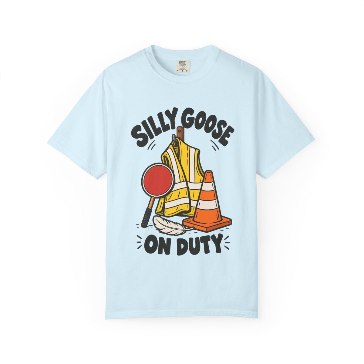 Silly Goose On Duty Construction T-Shirt