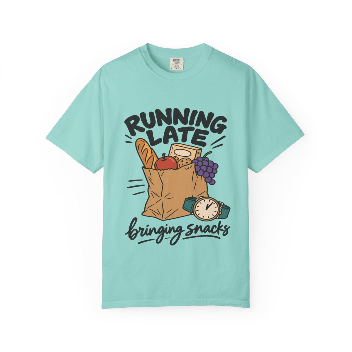 Running Late Bringing Snacks Graphic T-Shirt