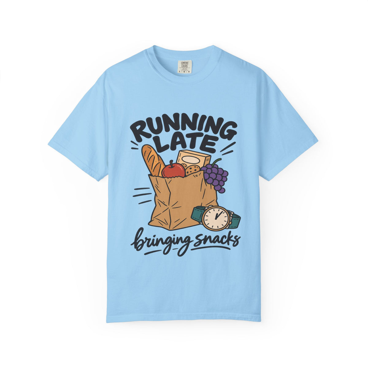Running Late Bringing Snacks Graphic T-Shirt