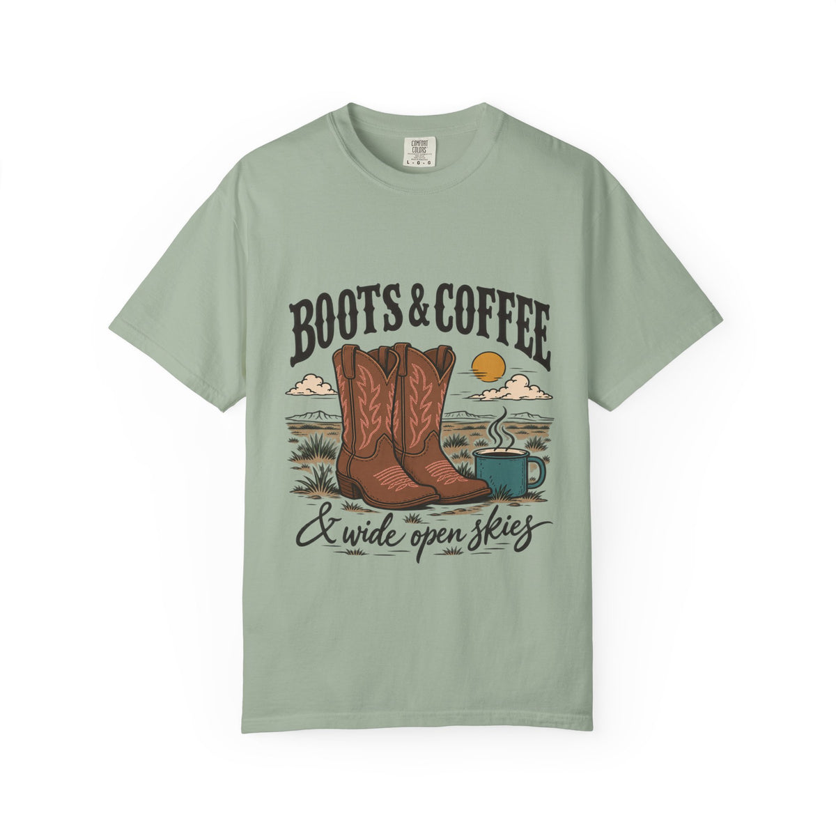 Boots & Coffee Country Western T-Shirt