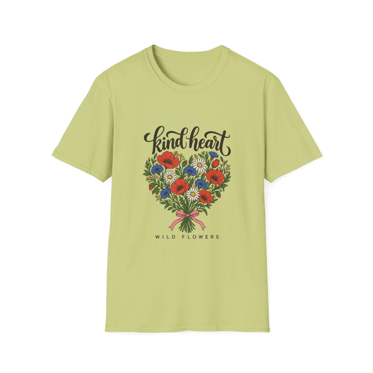 Kind Heart Wildflower Bouquet T-Shirt