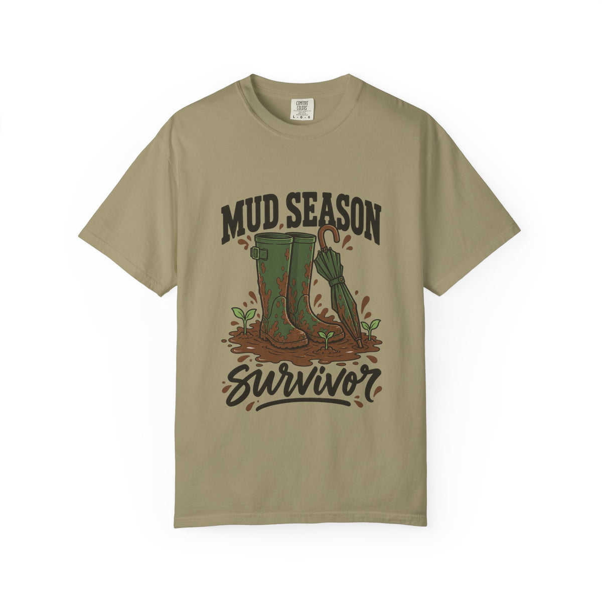 Mud Season Survivor Graphic T-Shirt