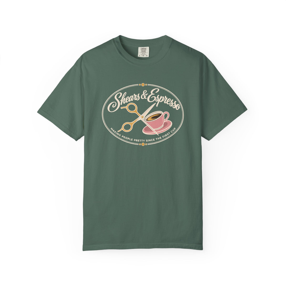 Shears and Espresso Hair Stylist T-Shirt