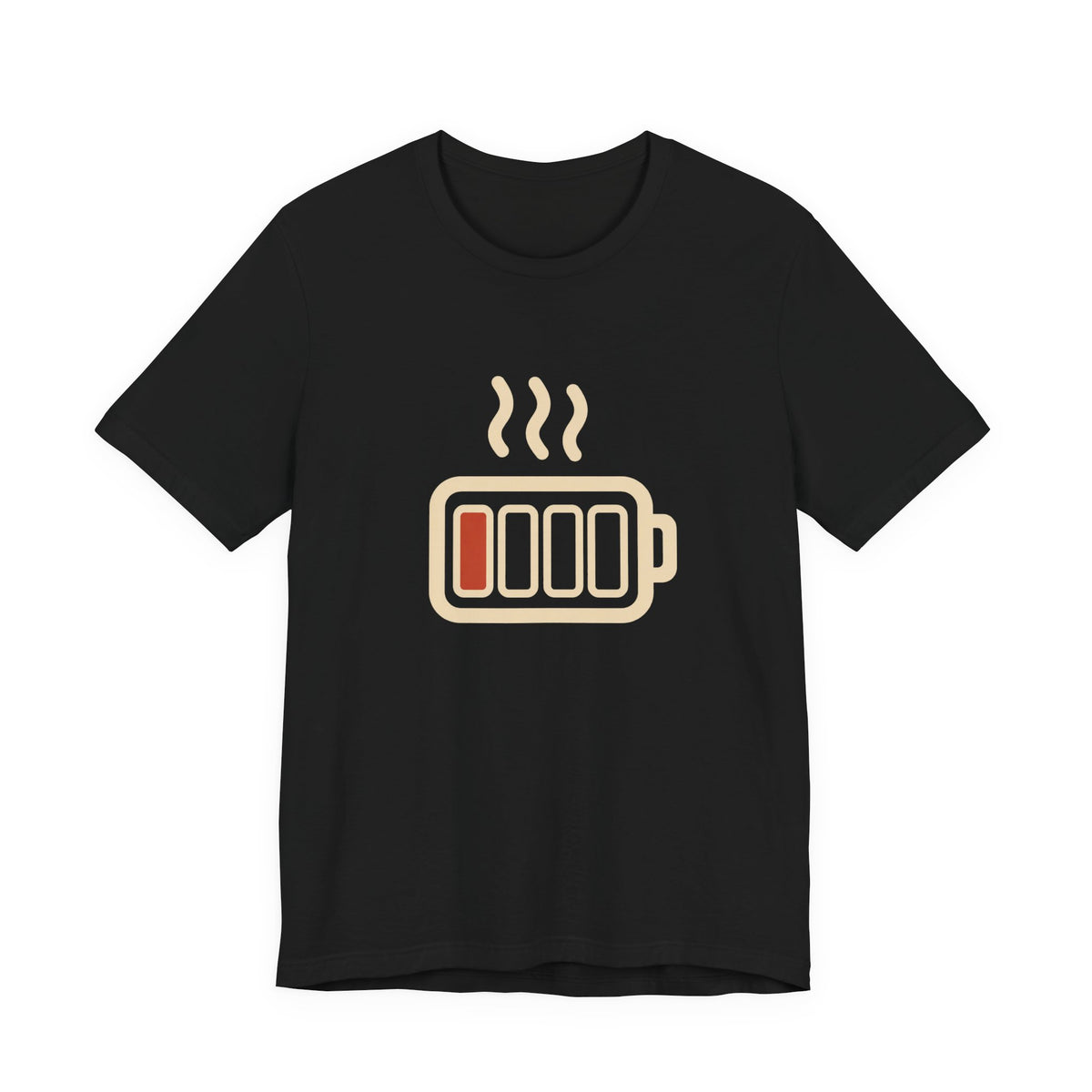 Steaming Battery Icon Graphic T-Shirt
