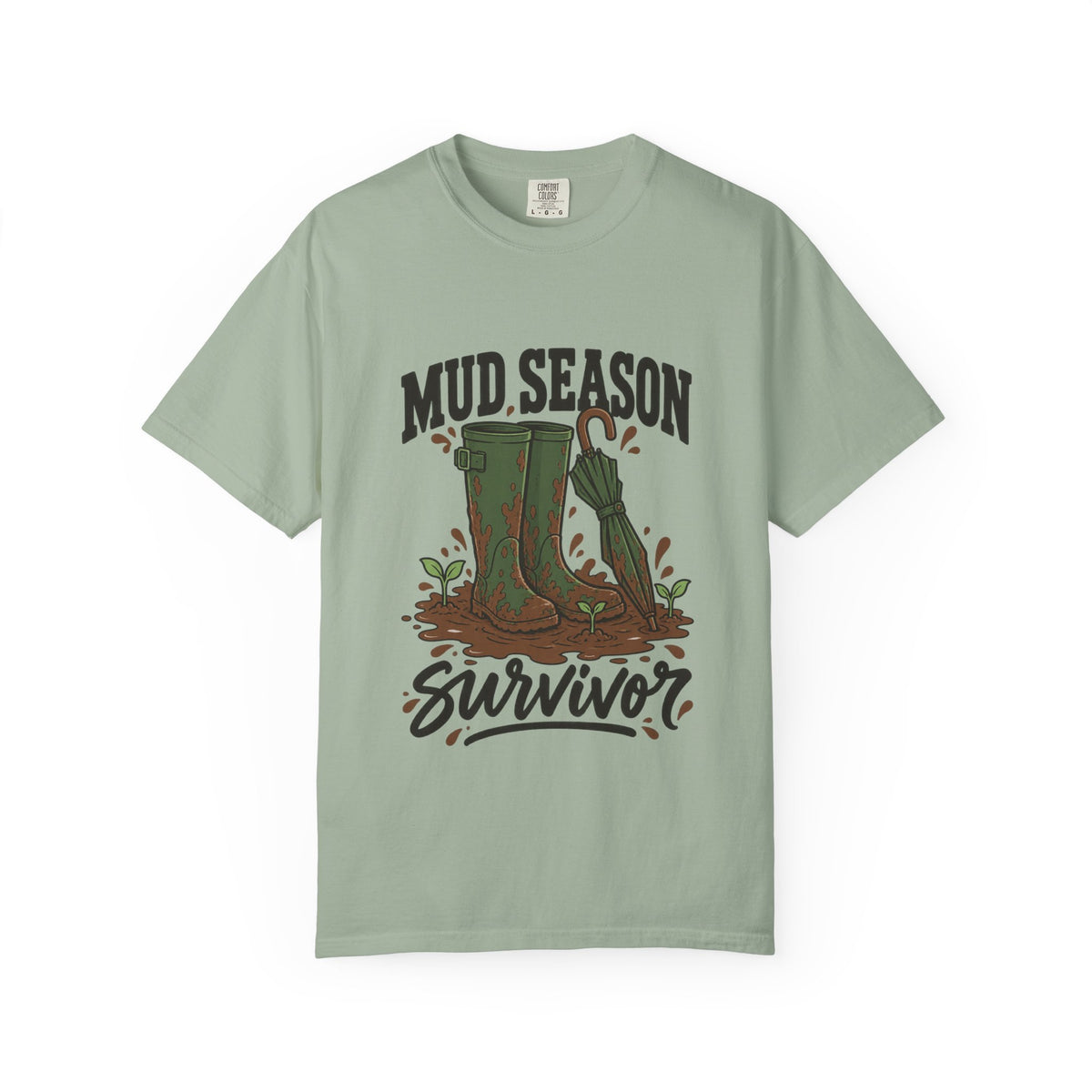 Mud Season Survivor Graphic T-Shirt