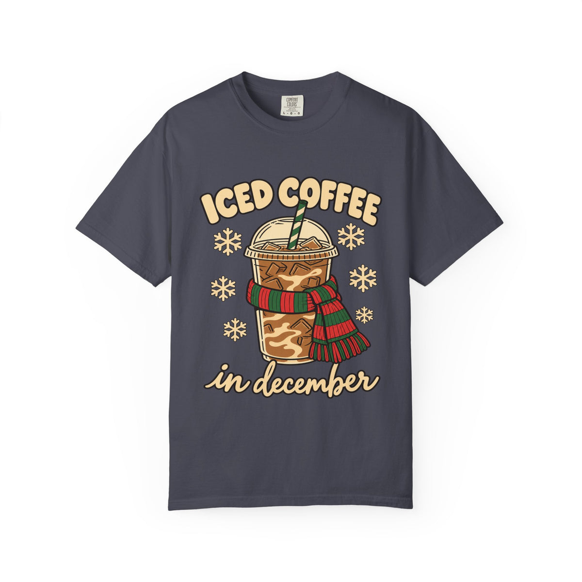 Iced Coffee in December Christmas T-Shirt