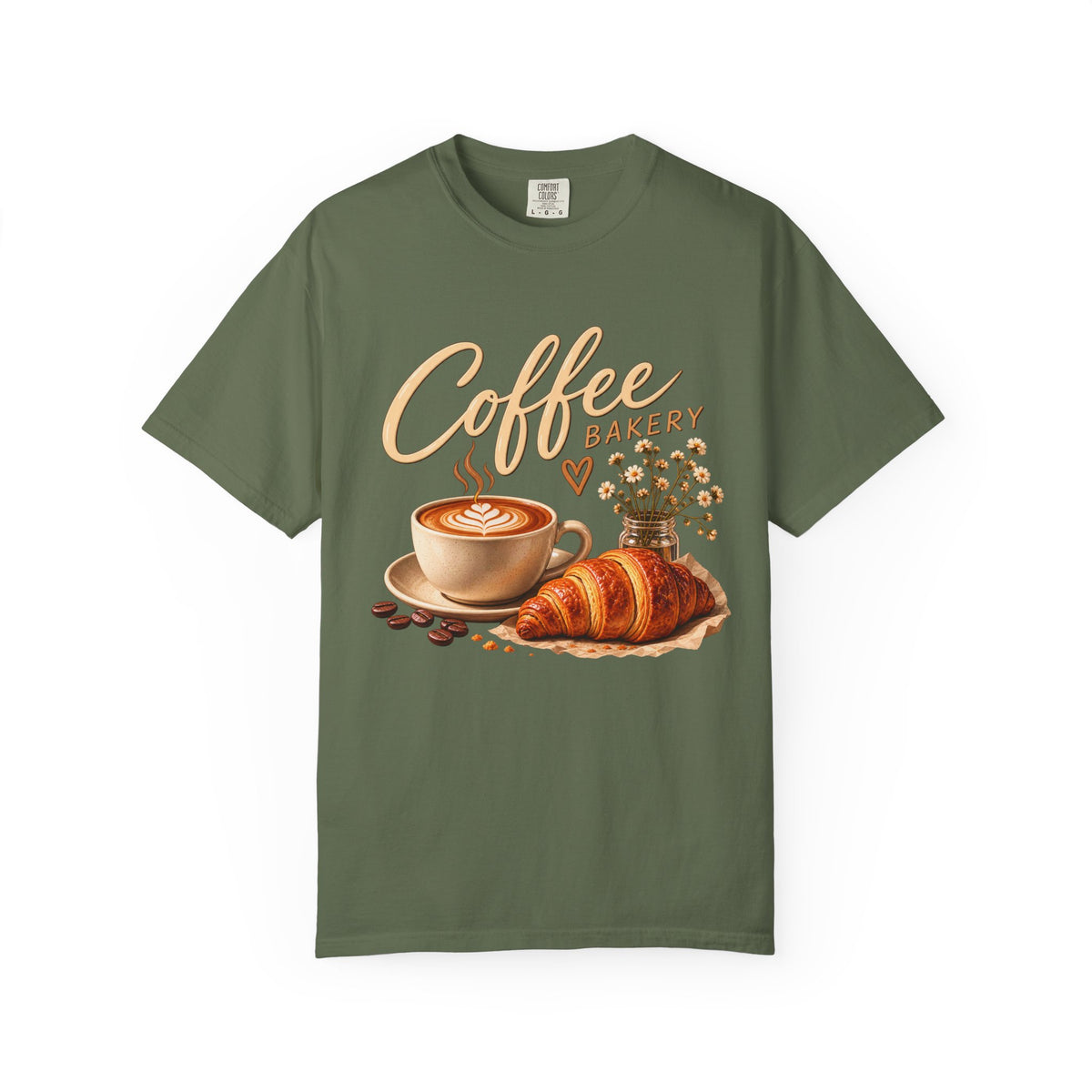 Coffee & Croissant Café Vibes T-Shirt