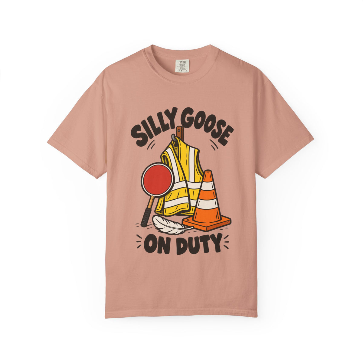Silly Goose On Duty Construction T-Shirt
