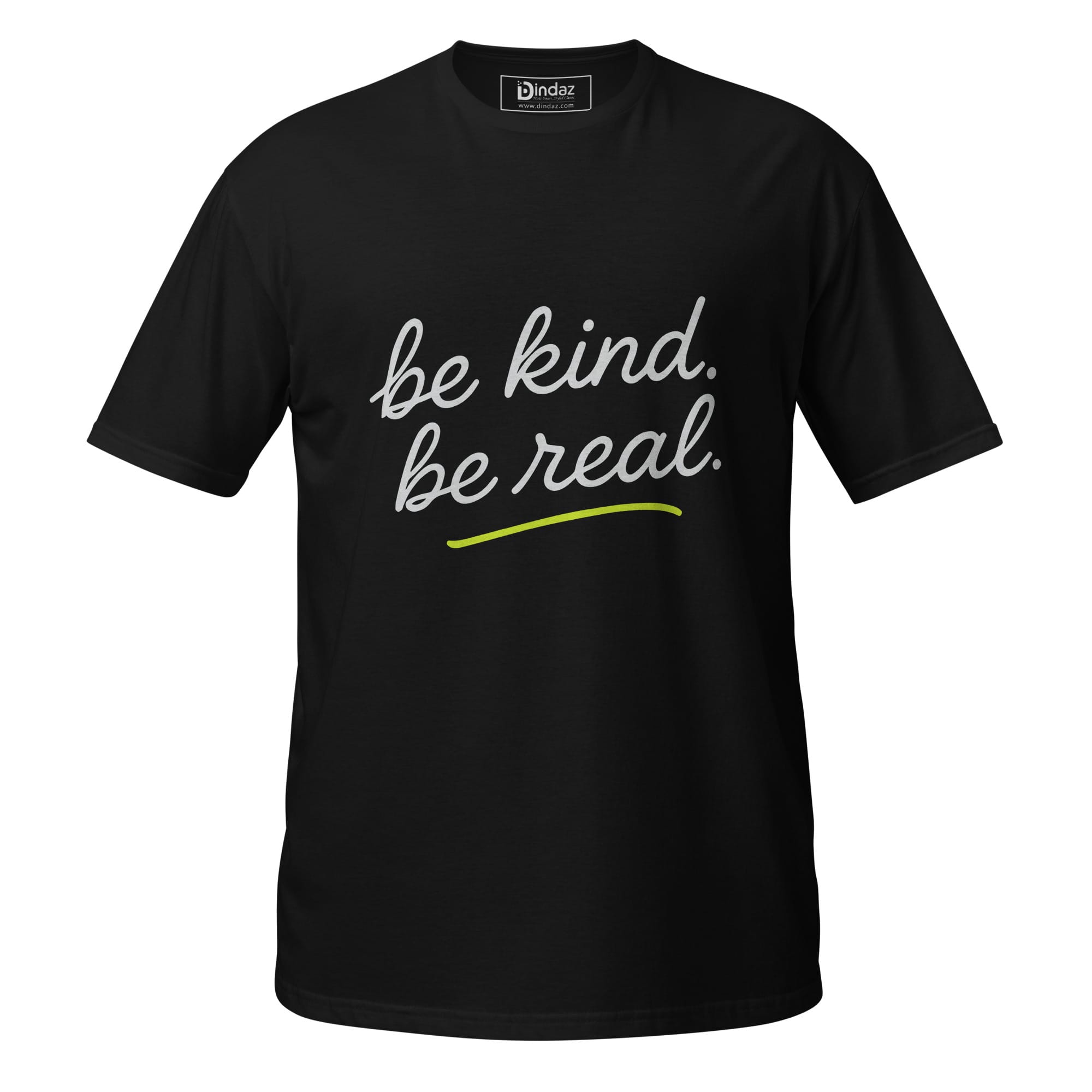 unisex-basic-softstyle-t-shirt-black-front-69232b9225318.jpg Be Kind Be Real Unisex T-Shirt - Image 1