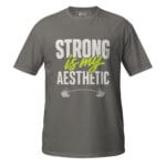 Strong Is My Aesthetic Gym Modern Fitness Tee For Workout - Image 10