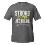 Strong Is My Aesthetic Gym Modern Fitness Tee For Workout - Image 8
