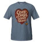 Cozy Days, Warm Hearts Unisex T-Shirt - Image 13