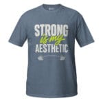Strong Is My Aesthetic Gym Modern Fitness Tee For Workout - Image 11