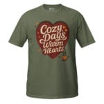 Cozy Days, Warm Hearts Unisex T-Shirt - Image 15