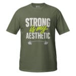 Strong Is My Aesthetic Gym Modern Fitness Tee For Workout - Image 9