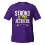 Strong Is My Aesthetic Gym Modern Fitness Tee For Workout - Image 4